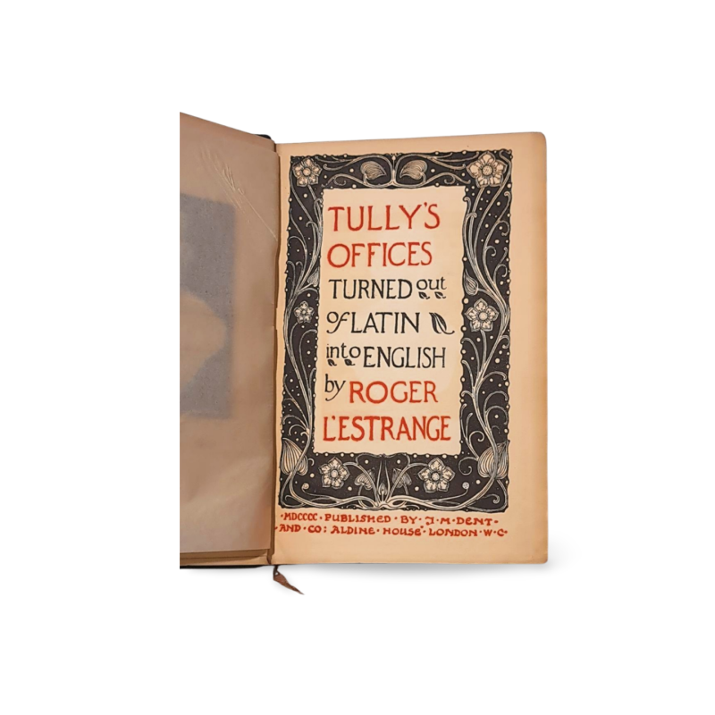 Marcus Tullius Cicero Tully's Offices 1900