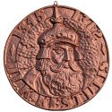 Vintažinis aliuminio bareljefas „Gediminas 1316–13