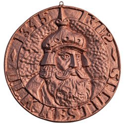 Vintažinis aliuminio bareljefas „Gediminas 1316–13