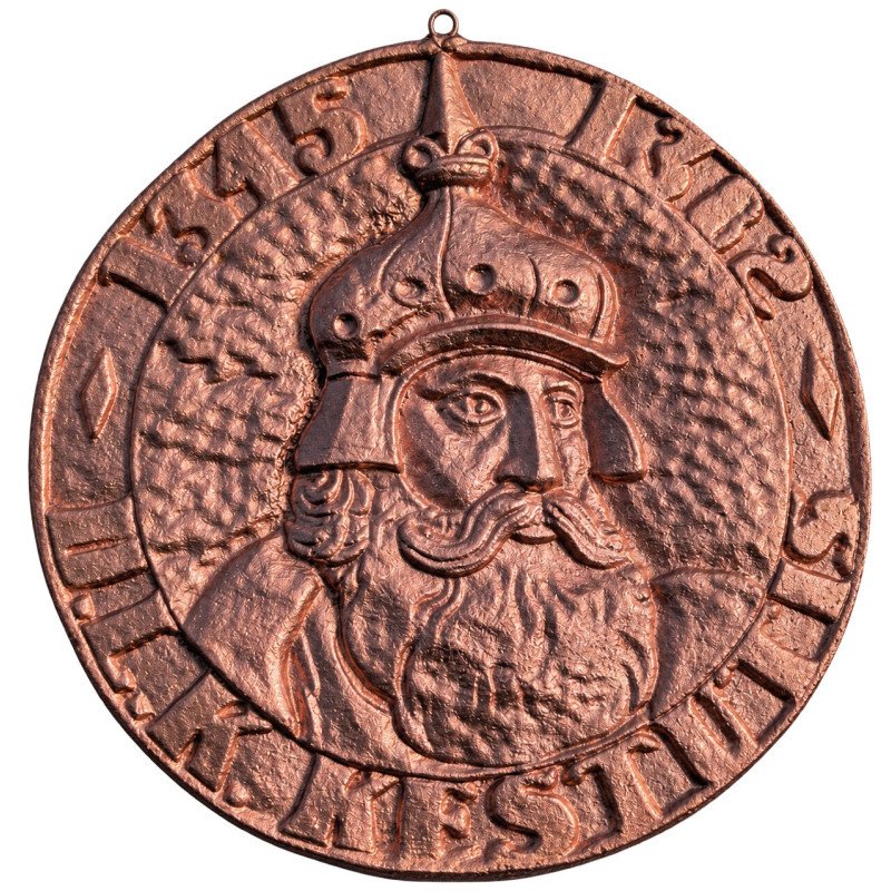 Vintažinis aliuminio bareljefas „Gediminas 1316–13