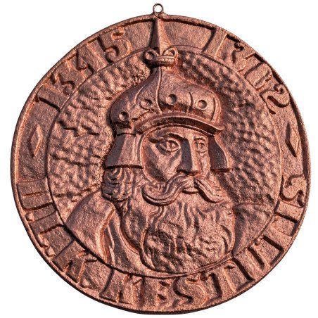 Vintažinis aliuminio bareljefas „Gediminas 1316–13