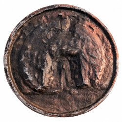 Vintažinis aliuminio bareljefas „Vilnius 650“ 1323