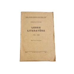 Lenkų literatūra 1795 1905 m. Bronislovo Chlebovskio istorinė apžvalga