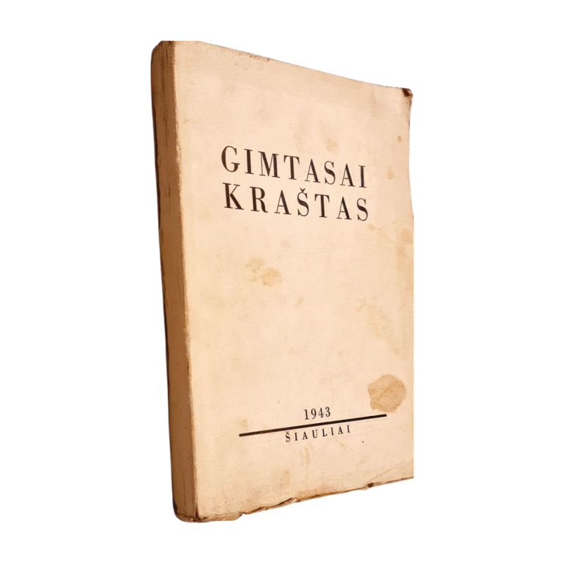 Gimtasai Kraštas Tautotyros Vienkartinis Leidinys, 1943