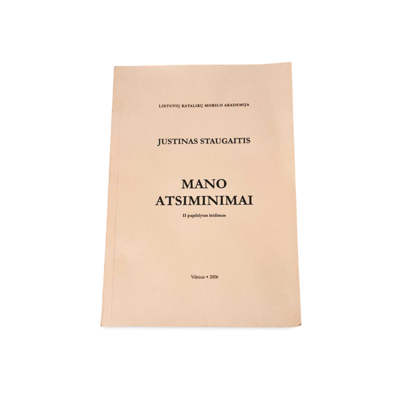 Mano atsiminimai  Justinas Staugaitis